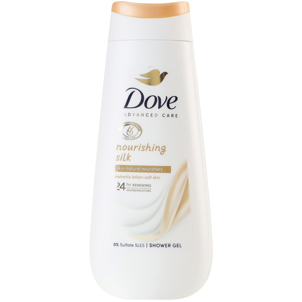 Гель для душу Dove Ніжний шовк 225 мл (8720181457463) - зображення 1