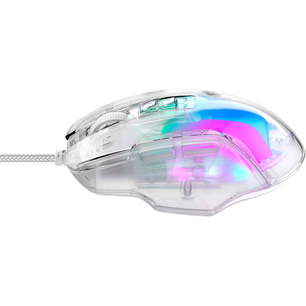 Мишка Havit HV-MS1011SE USB Transparent White (6950676293678) - зображення 3