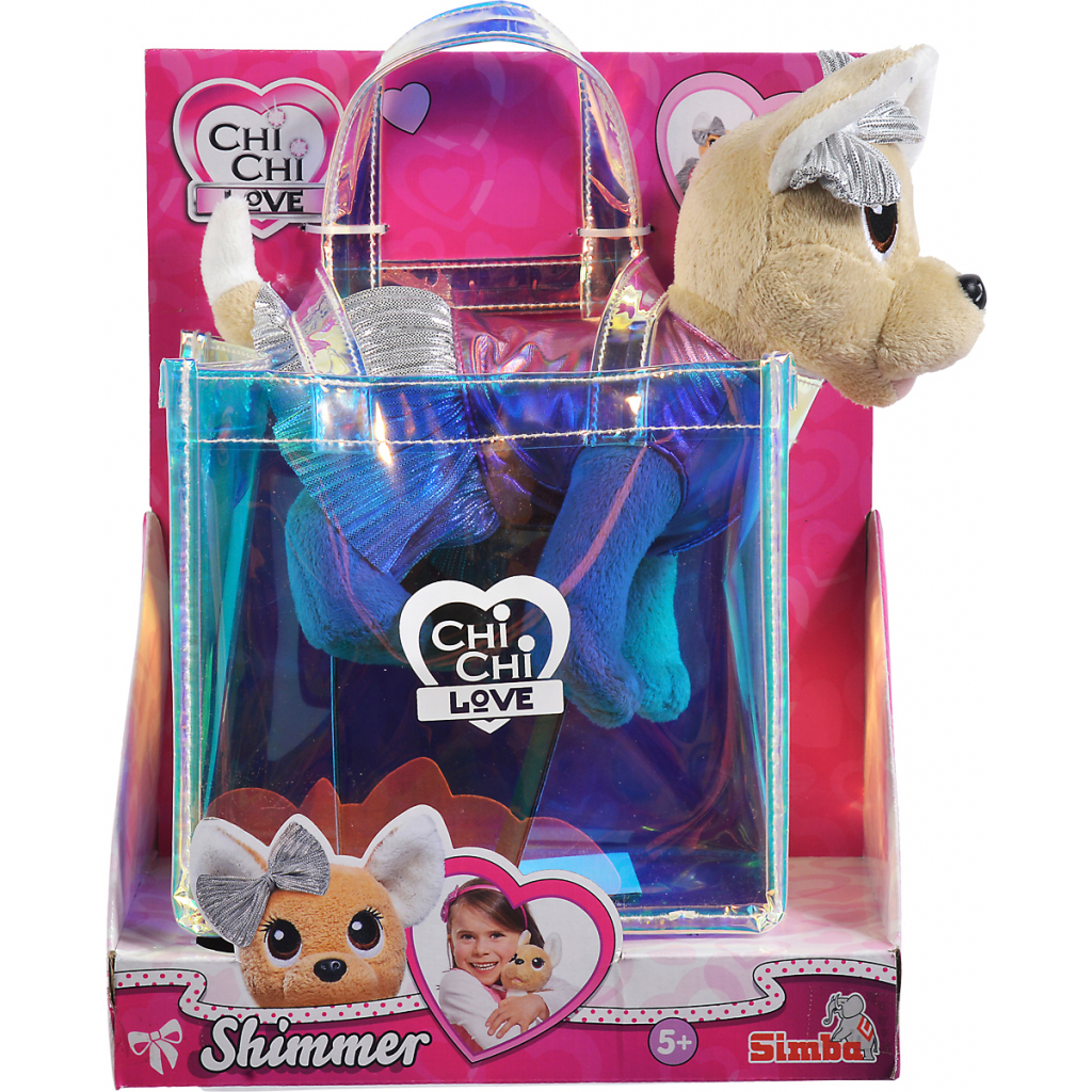 М'яка іграшка Chi Chi Love Чихуахуа Fashion Shimmer з голографічною сумочкою (5893432) - зображення 3