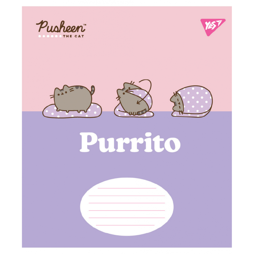 Зошит Yes Pusheen The Cat А5 12 аркушів коса лінія (767614) - зображення 6