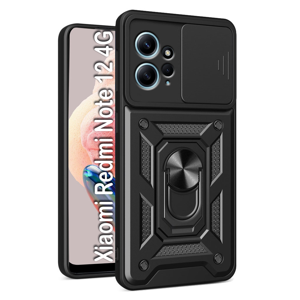 Чохол до мобільного телефона BeCover Military Xiaomi Redmi Note 12 4G Black (709155) - зображення 1