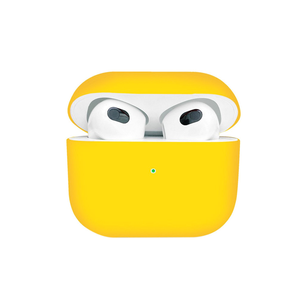 Чохол для навушників BeCover Silicon для Apple AirPods (3nd Gen) Yellow (707233) - изображение 1