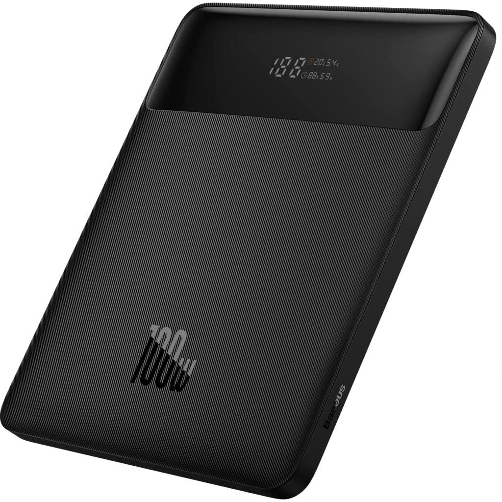 Батарея універсальна Baseus Blade Digital Display 20000mAh PD/100W, Black (PPDGL-01, PPBLD100-S) (PPBL000201) - зображення 1