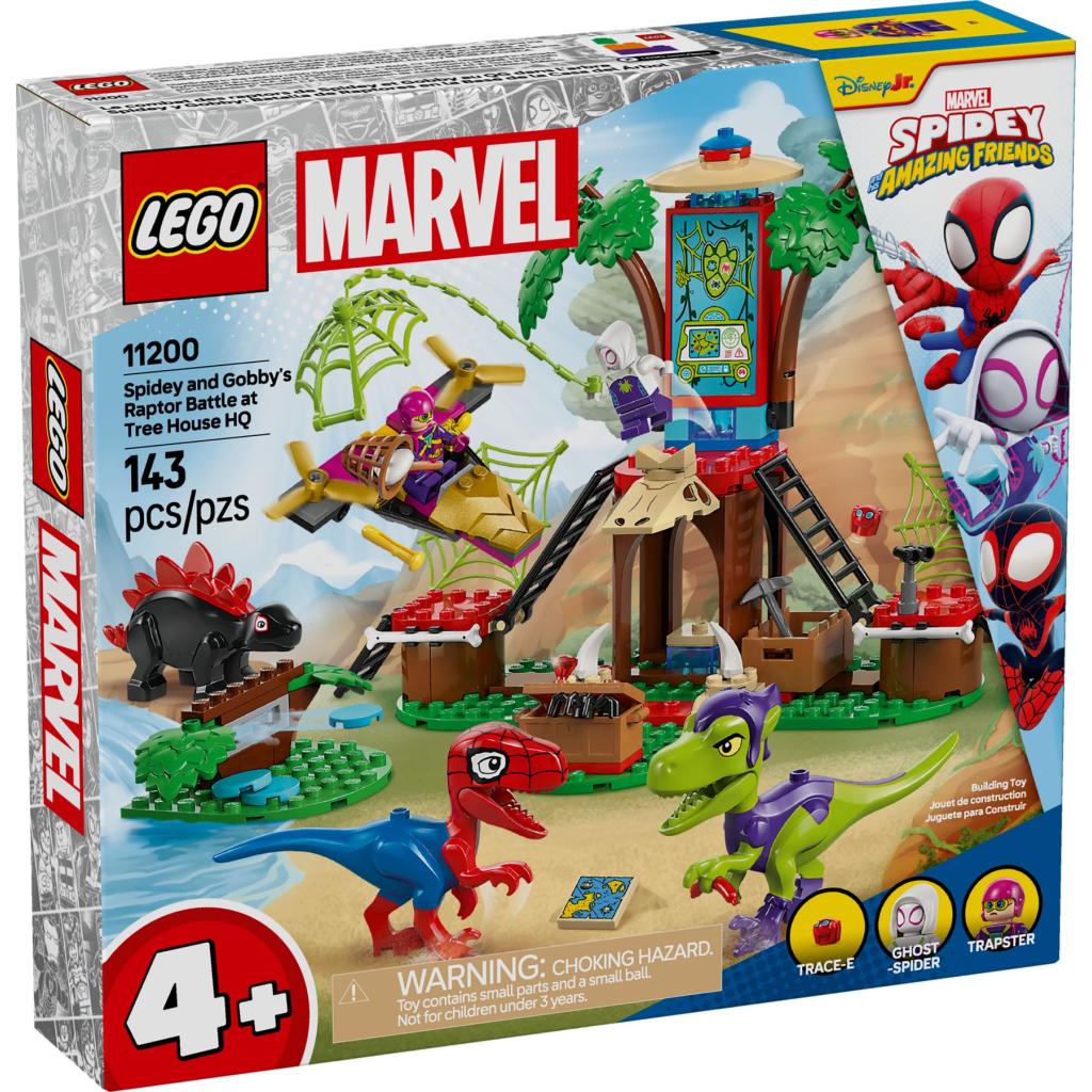 Конструктор LEGO Spidey Битва Павука та раптора Гоббі у штаб-будинку на дереві (11200) - зображення 1