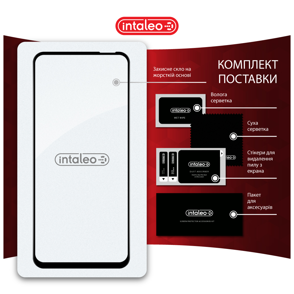 Скло захисне Intaleo Full Glue Tecno Spark 30C Black (1283126599361) - зображення 8