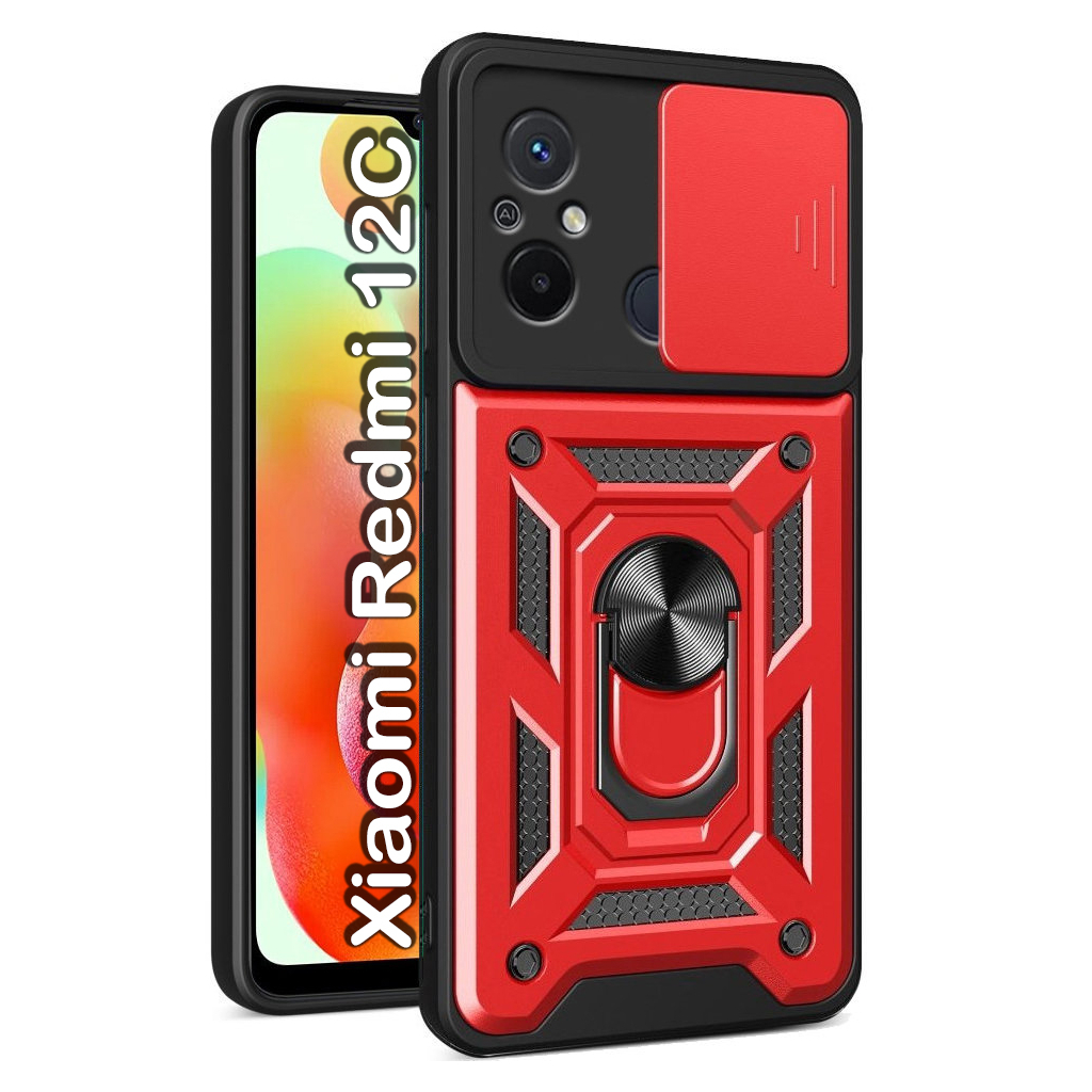 Чохол до мобільного телефона BeCover Military Xiaomi Redmi 12C Red (709168) - зображення 1