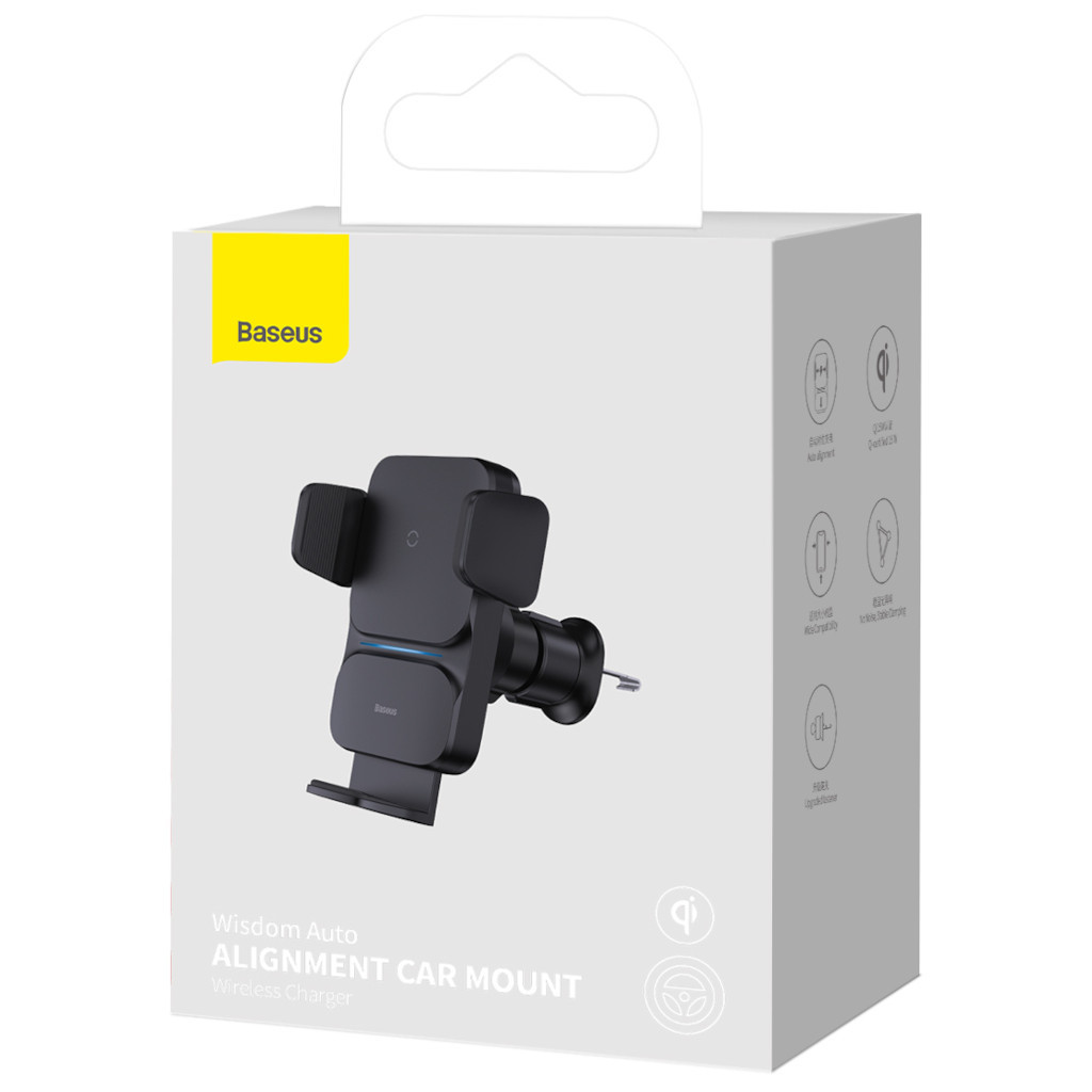 Універсальний автотримач Baseus Wireless Charge QI 15W (CGZX000001) - изображение 8