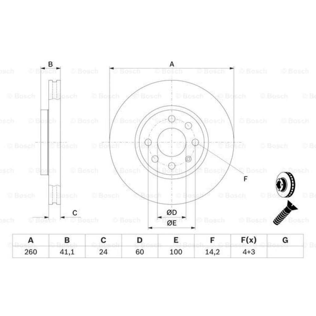 Гальмівний диск Bosch 0 986 478 730 - зображення 5