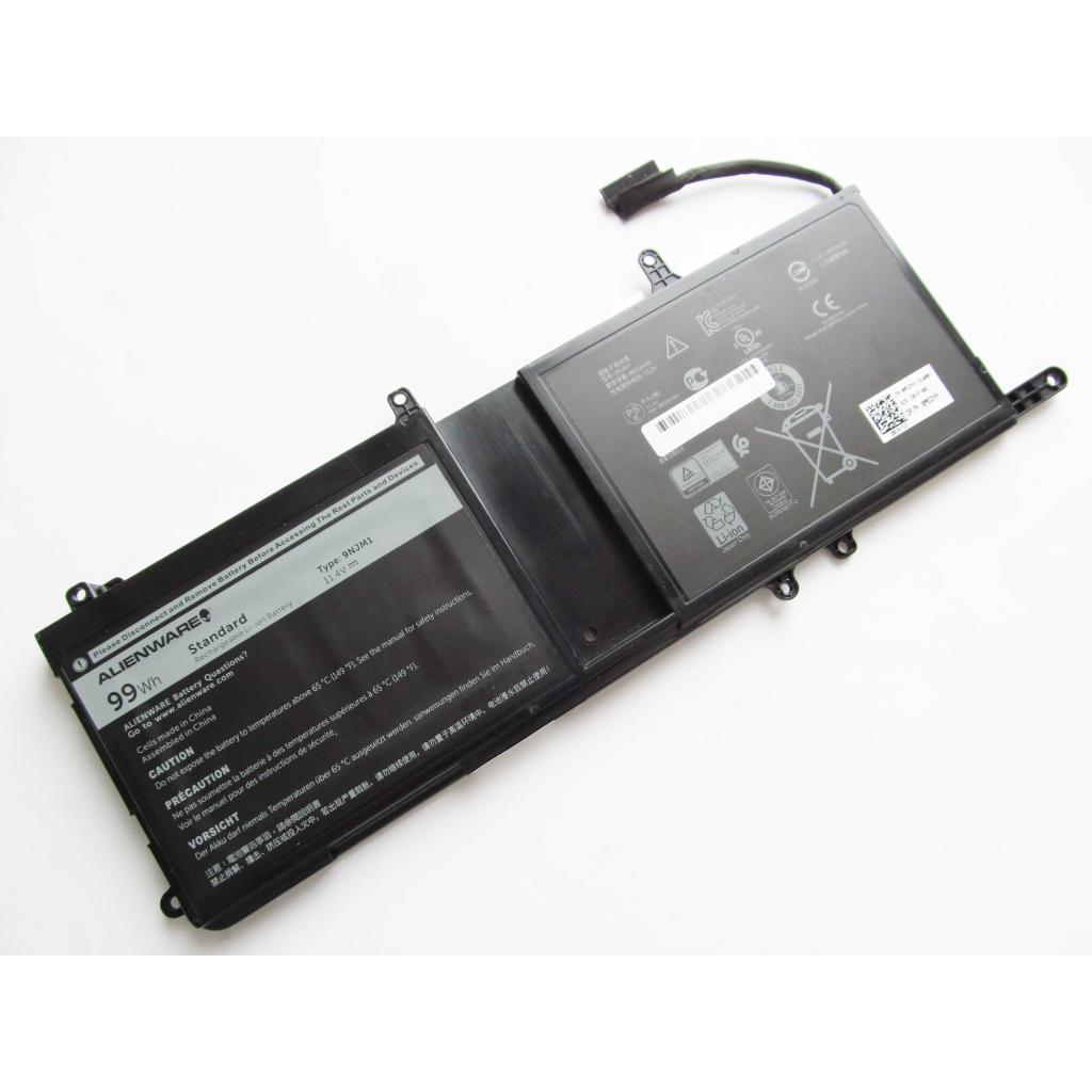 Акумулятор до ноутбука Dell Alienware 17 R4 9NJM1, 99Wh (8820mAh), 9cell, 11.4V, Li-ion (A47317) - зображення 2