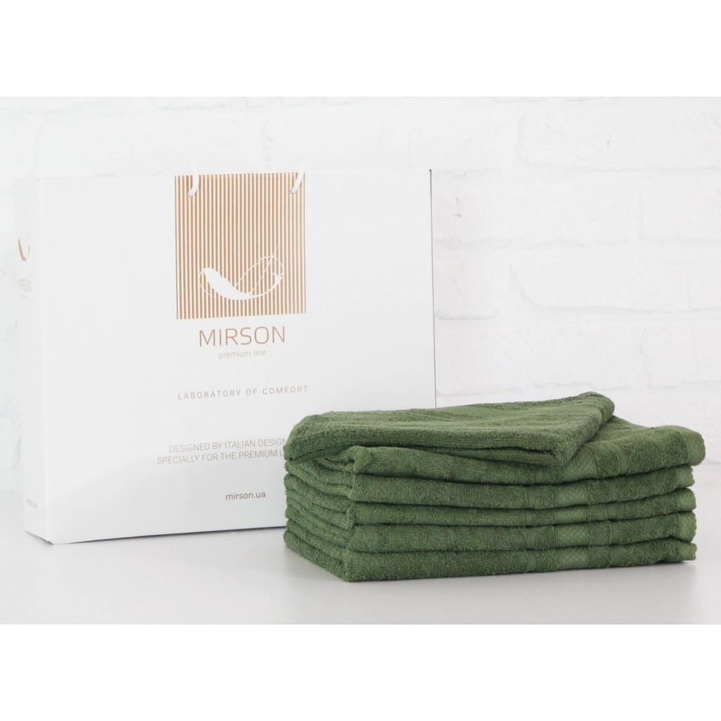 Рушник MirSon набір банних 5079 Elite SoftNess Military 70х140 6 шт (2200003524192) - зображення 1