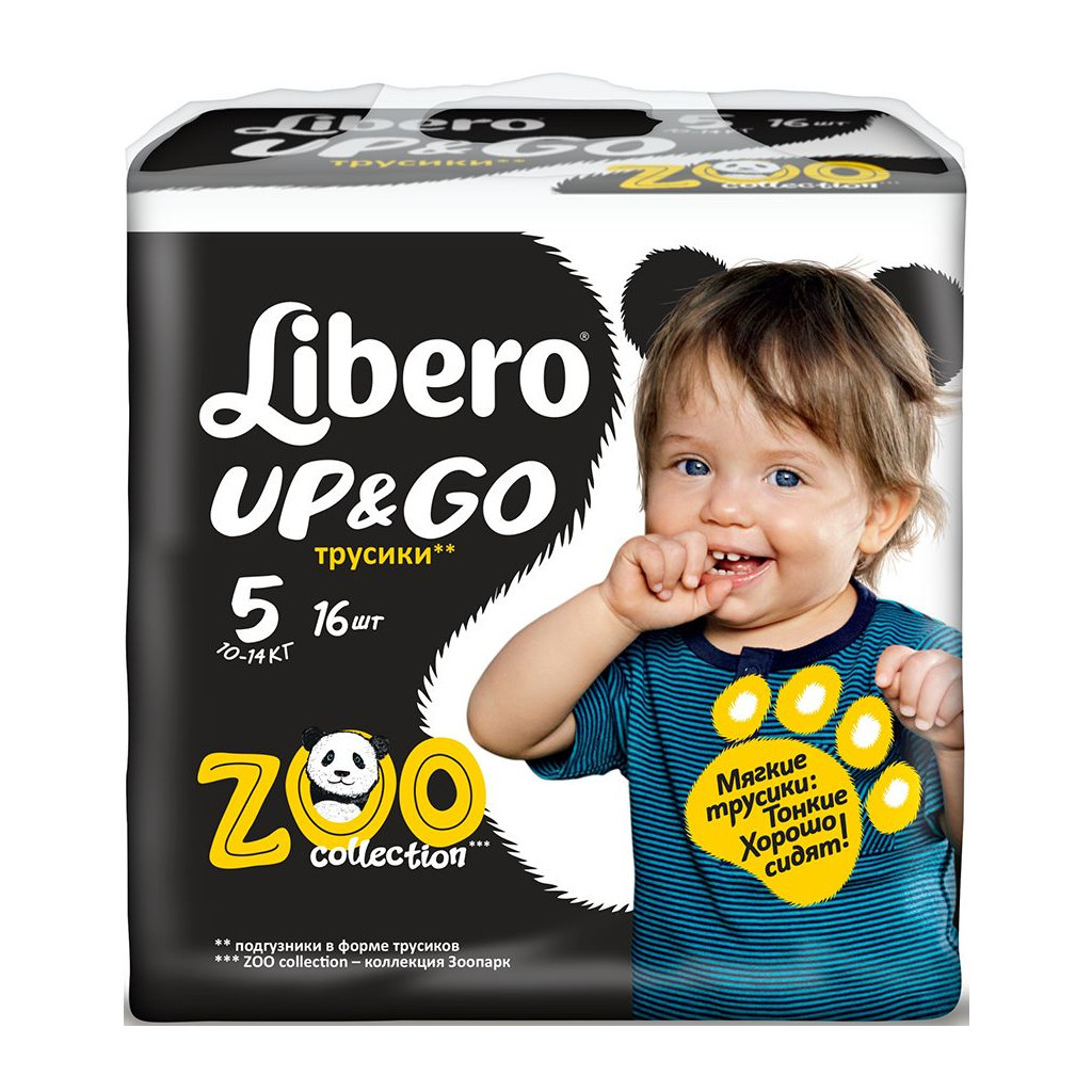 Підгузки Libero Up&Go 5 (10-14 кг) 16шт (7322540599961) - зображення 1