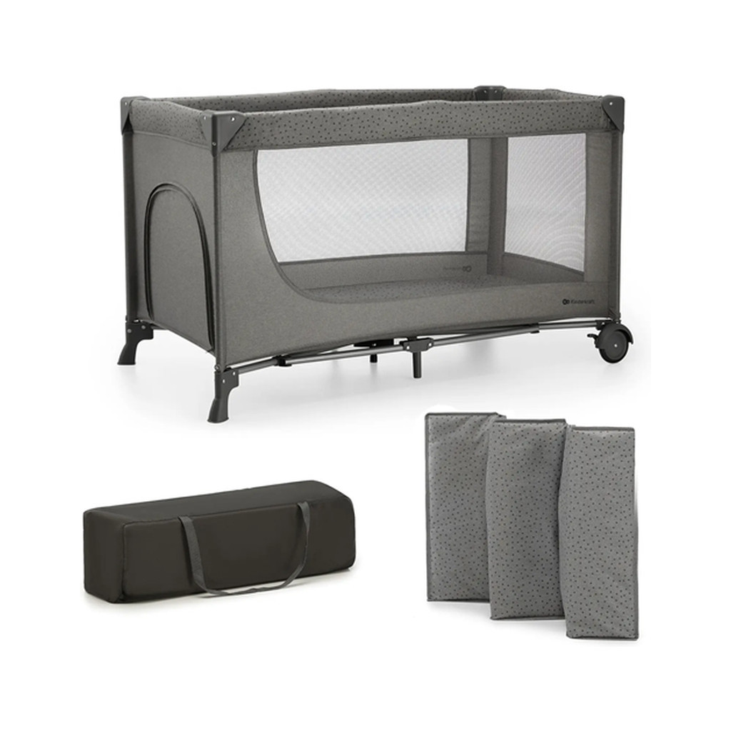 Дитячий манеж Kinderkraft Joy 2 Dark Grey (5902533925117) - зображення 1