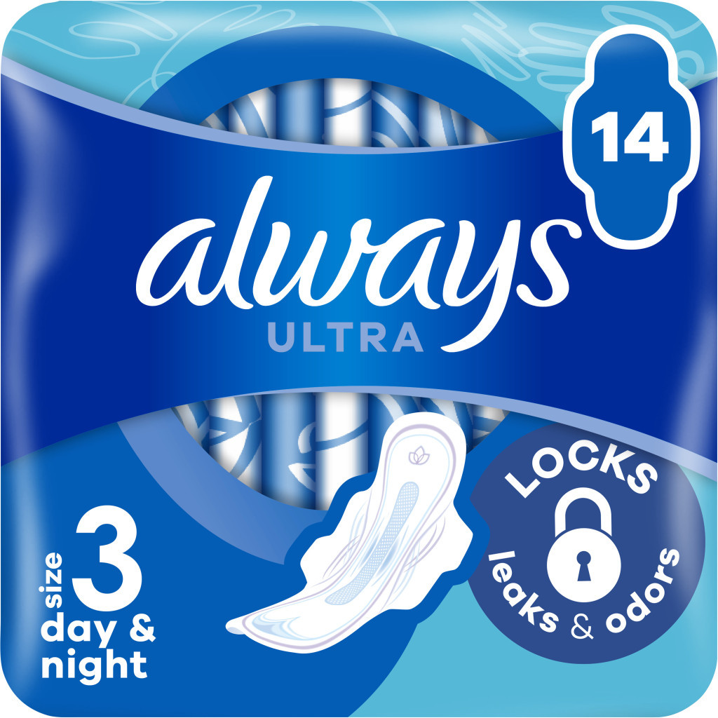 Гігієнічні прокладки Always Ultra Day&Night (Розмір 3) 14 шт. (4015400032328) - зображення 1