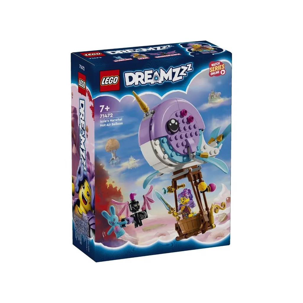 Конструктор LEGO DREAMZzz Повітряна куля Іззі «Нарвал» 156 деталей (71472) - зображення 11