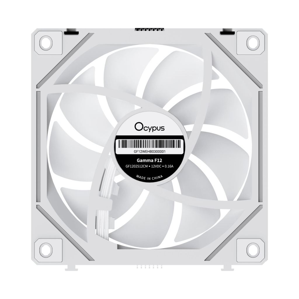 Кулер до корпусу OCYPUS GAMMA F12 UNI WH ARG (GAMMA-F12-WH3AM01U-GL) - зображення 5