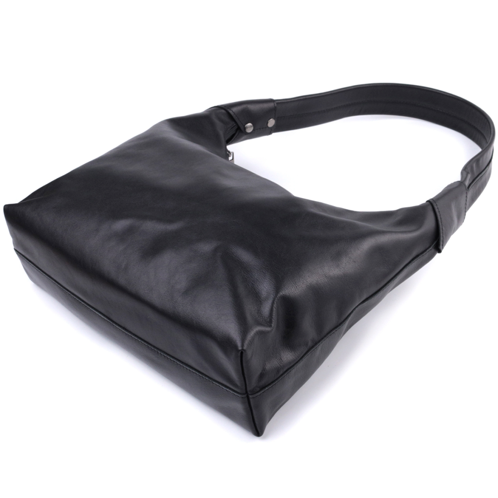 Сумка Shvigel На плече з натуральної шкіри Чорна (22828) - зображення 6