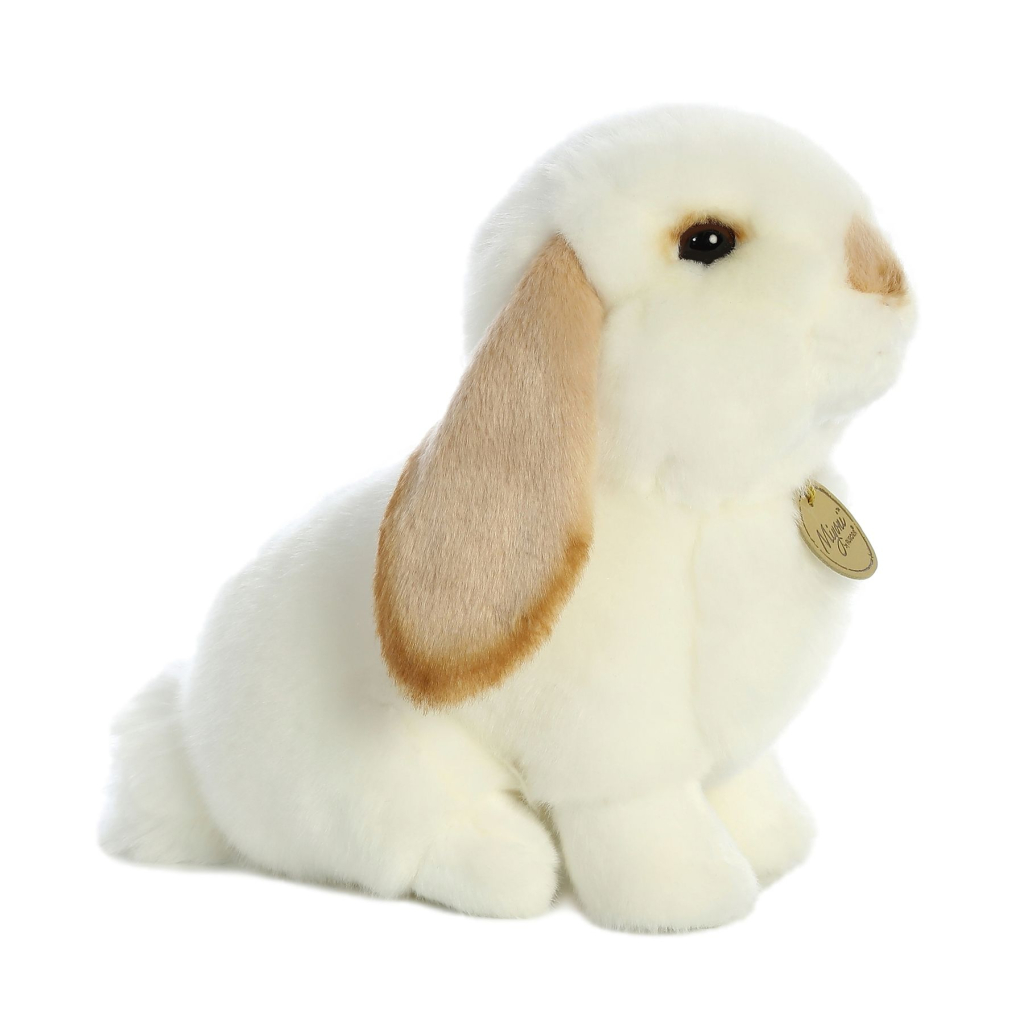 М'яка іграшка Aurora Кролик висловухий біло-бежевий 23 см (170091B) - зображення 4