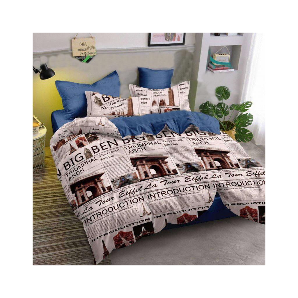 Постільна білизна MirSon Бязь 17-0536-1 Big Ben 2х143х210 (2200004090603) - зображення 1