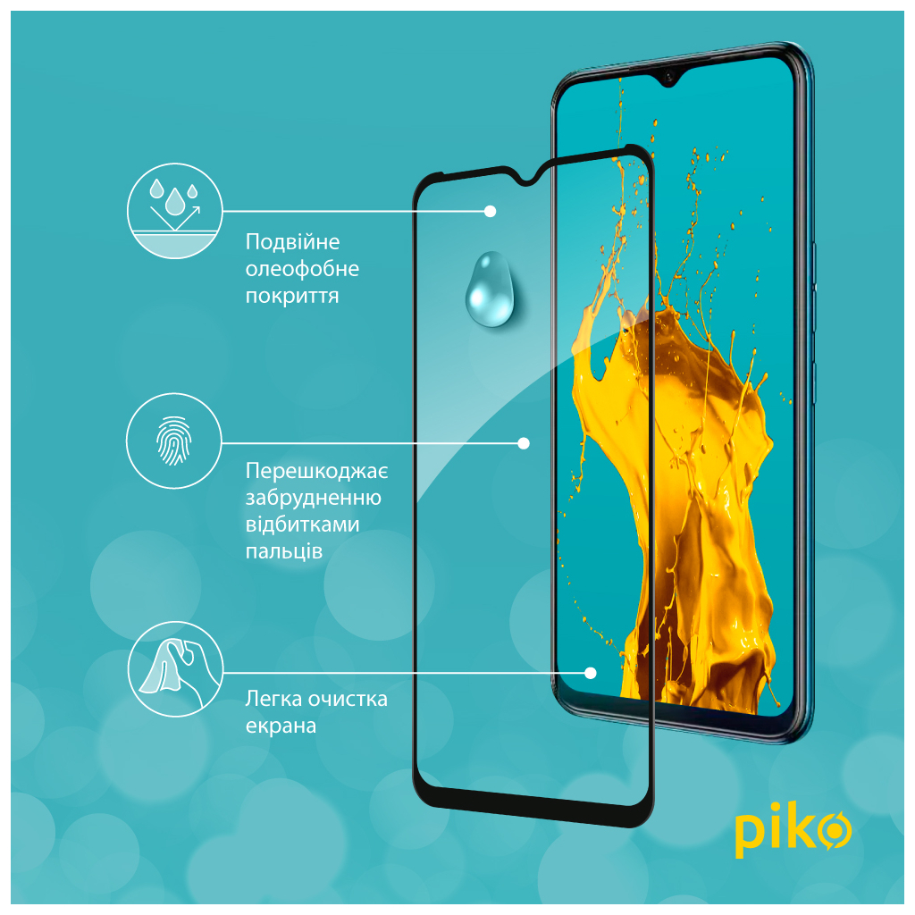 Скло захисне Piko Full Glue Tecno Spark 8T (1283126542282) - зображення 4