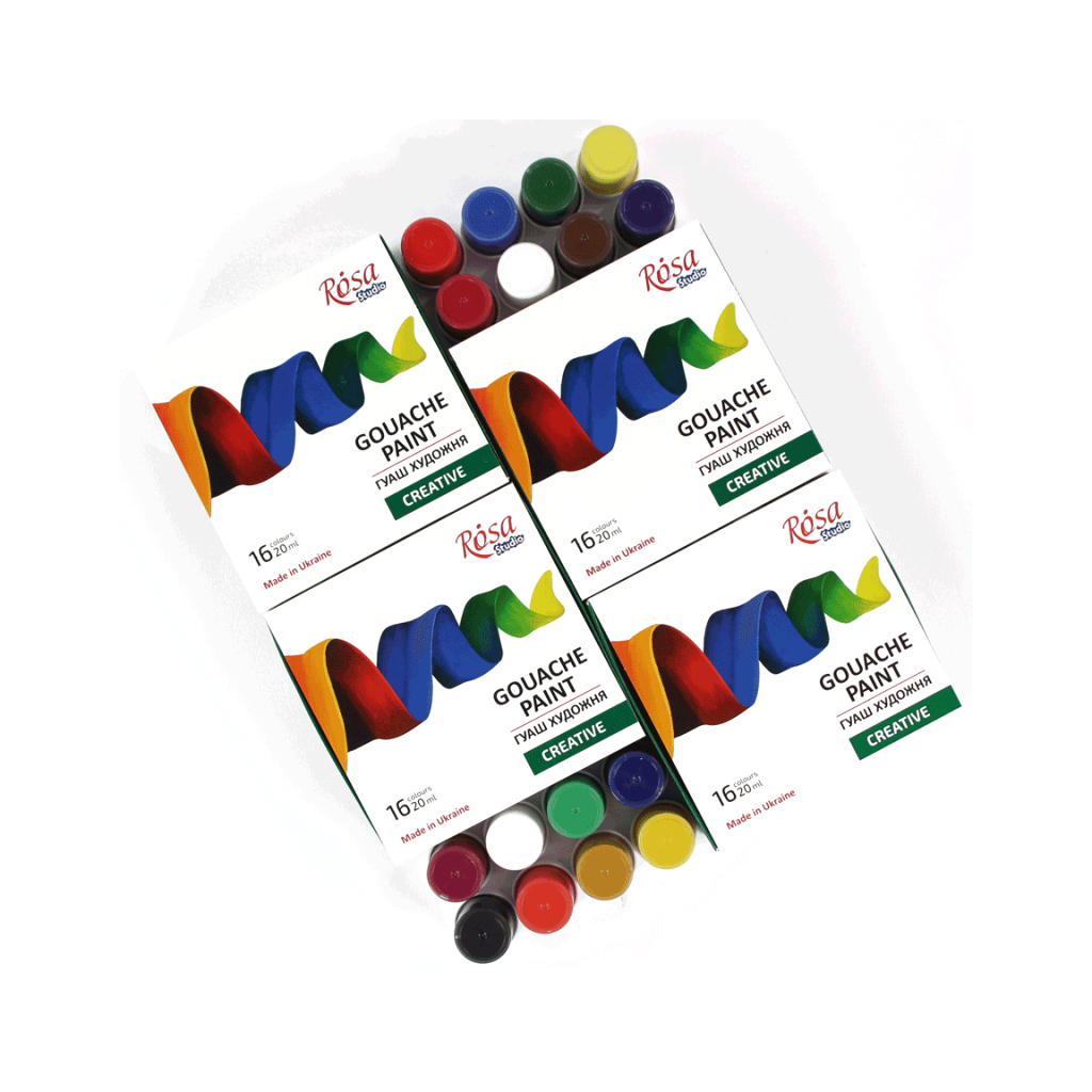 Гуашеві фарби Rosa Studio Creative 16*20 мл (4823098531609) - изображение 3