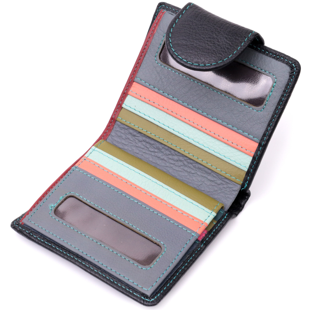 Гаманець ST Leather Шкіряний Чорний (19454) - зображення 6