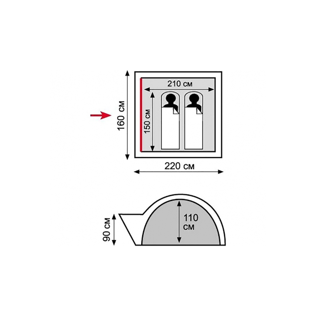 Намет Tramp Lite Wonder 2 Sand (UTLT-005-sand) - зображення 12