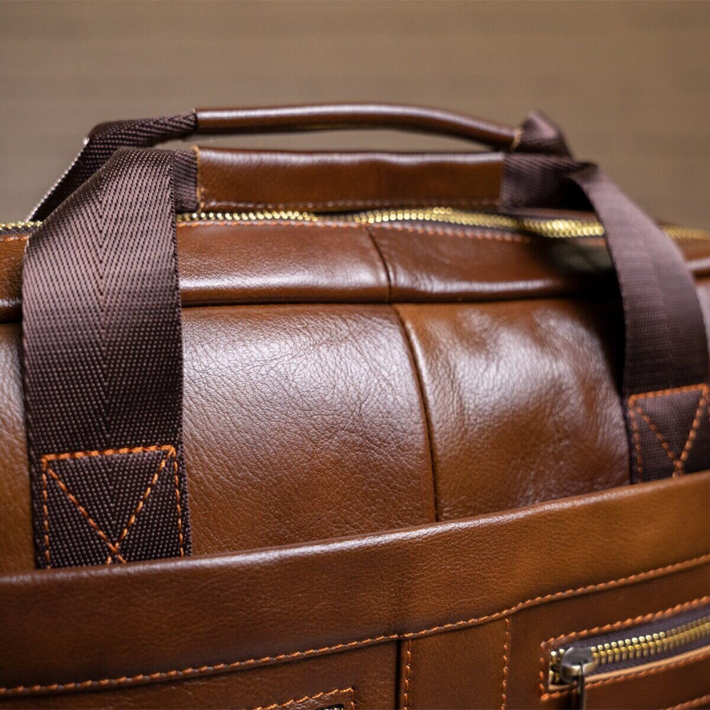 Сумка Vintage Шкіряна Коричнева (14626) - зображення 12