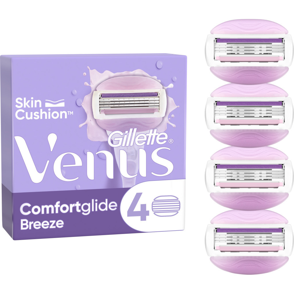 Змінні касети Gillette Venus ComfortGlide Breeze 4 шт. (7702018886364) - изображение 1