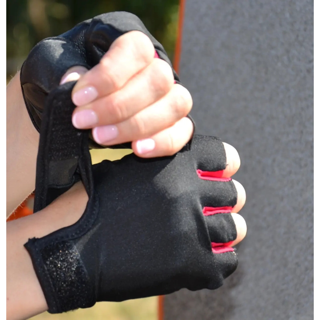 Рукавички для фітнесу MadMax MFG-251 Rainbow Rubine Red L (MFG-251-RED_L) - зображення 10