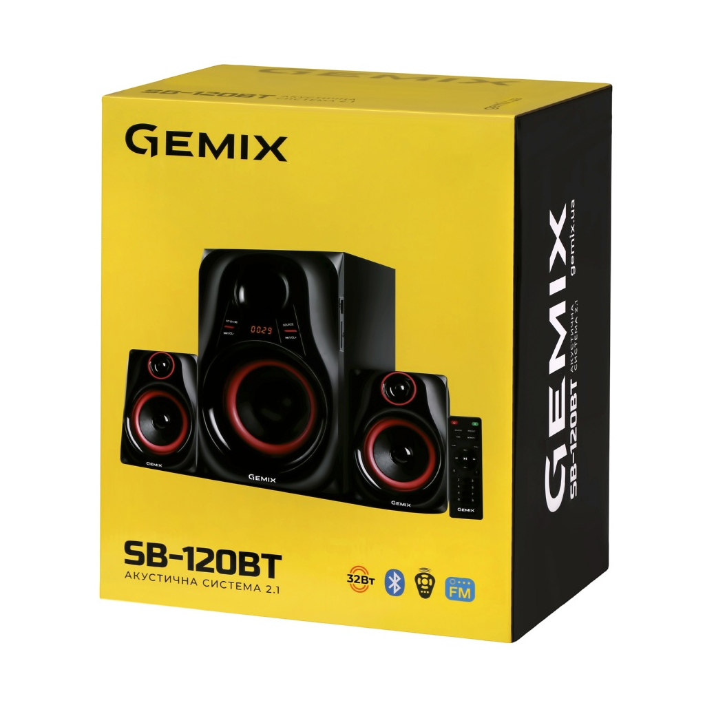 Акустична система Gemix SB-120BT Black - зображення 5