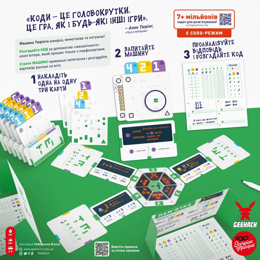 Настільна гра Geekach Games Машина Тюрінга (Turing Machine) (GKCH169tm) - зображення 5