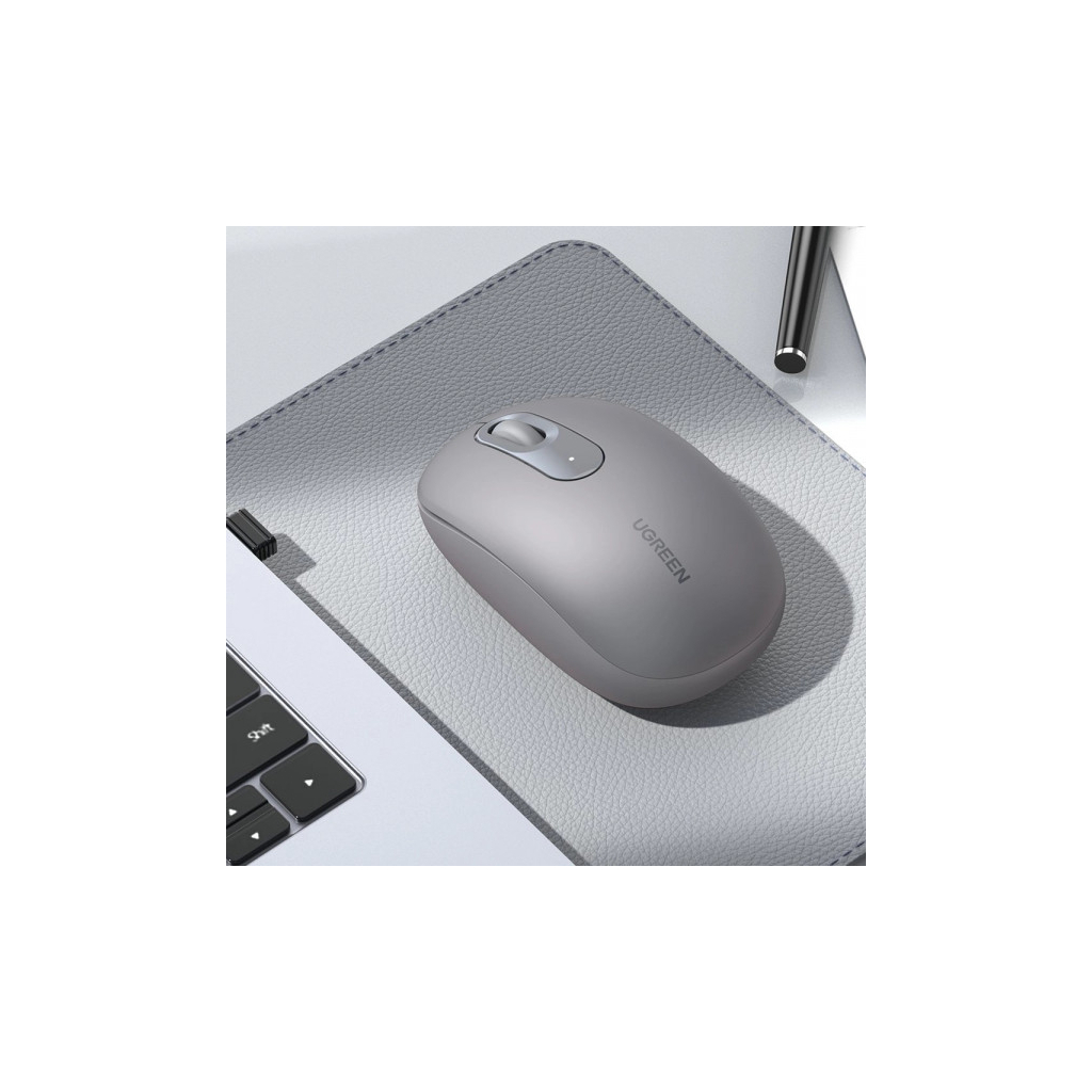 Мишка Ugreen MU105 Wireless Gray (90669) - зображення 5