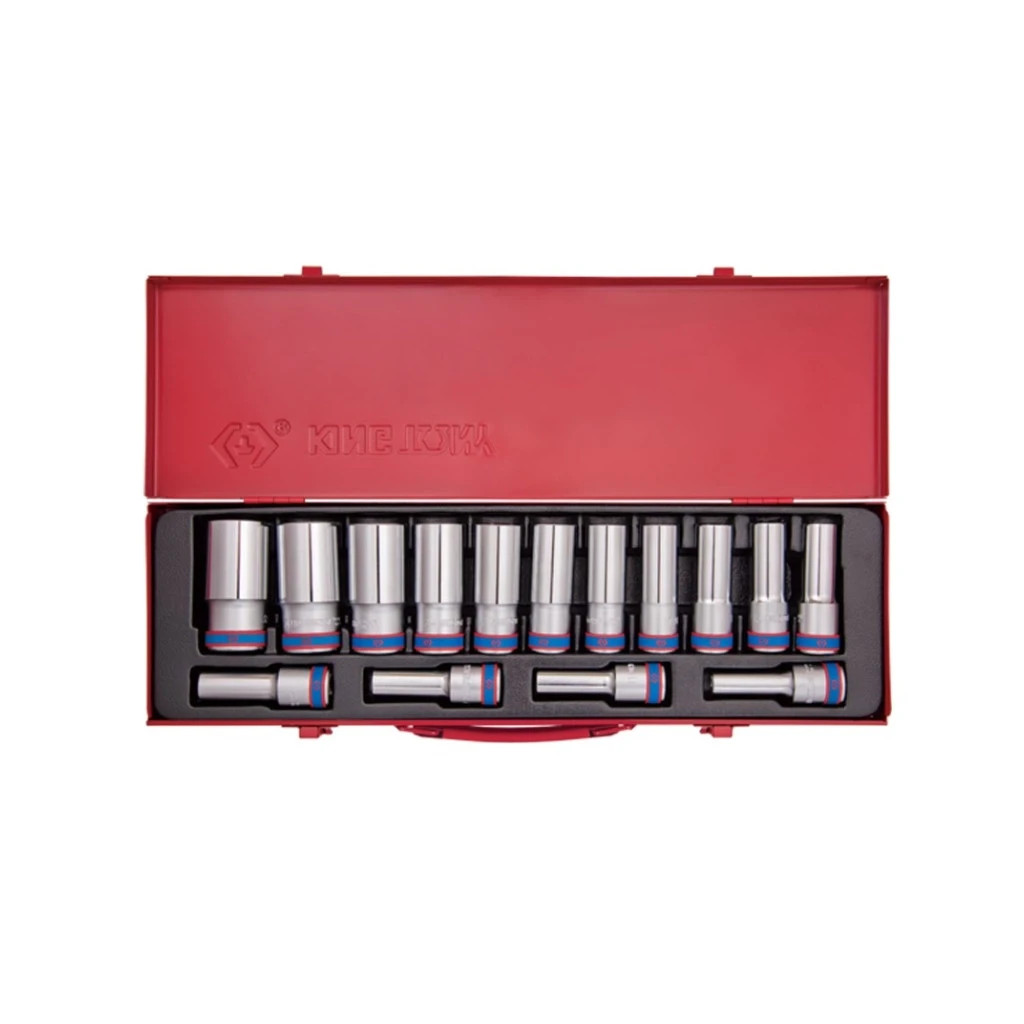 Набір головок KING TONY 1/2" шестигранних подовжених 15 шт. (4315MR) - зображення 1