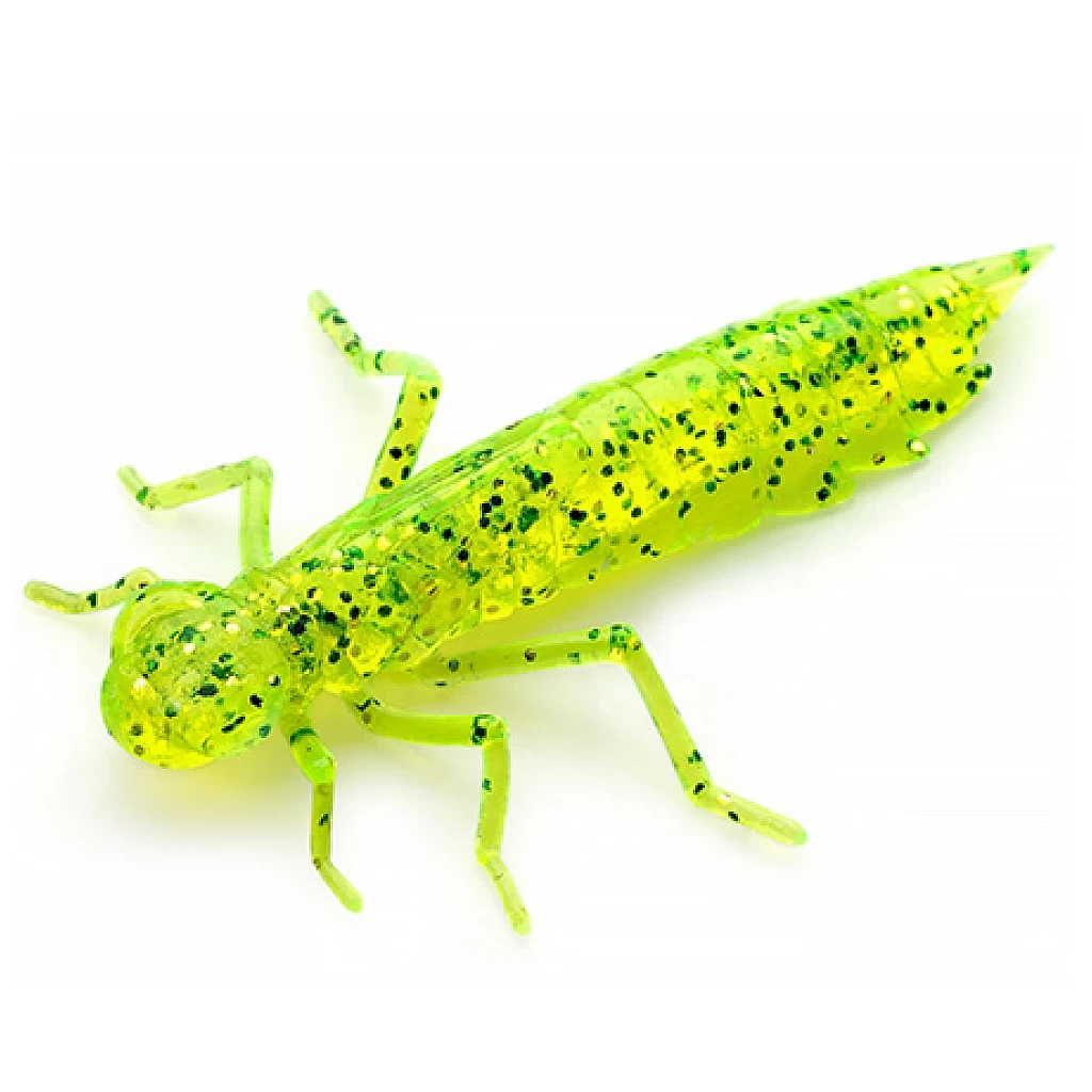 Силікон рибальський FishUP Dragonfly 1.2" 026 - Flo Chartreuse/Green (10шт/уп) (1864.04.79) - зображення 1