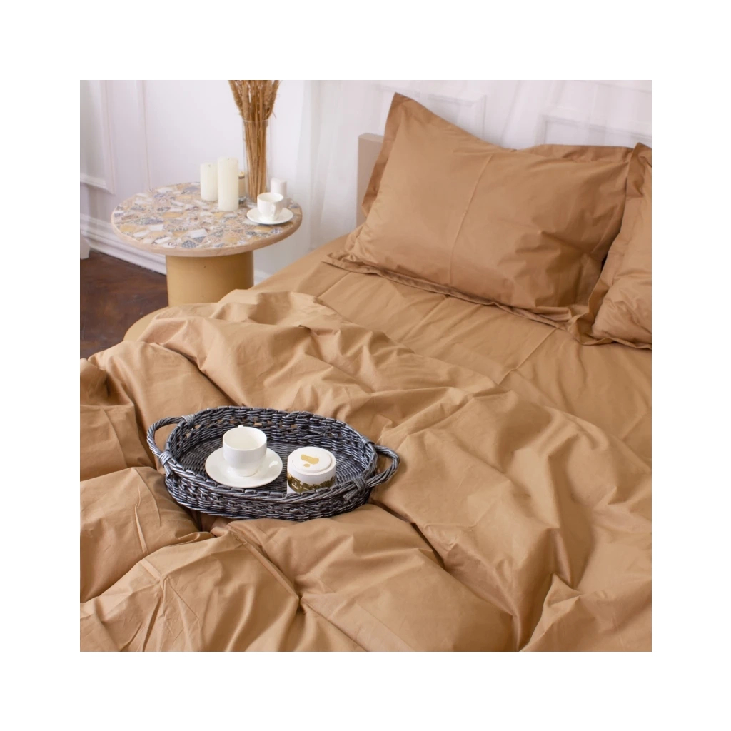 Постільна білизна MirSon Poplin Line 015 Sandy 110x140 (2200006277385) - изображение 3