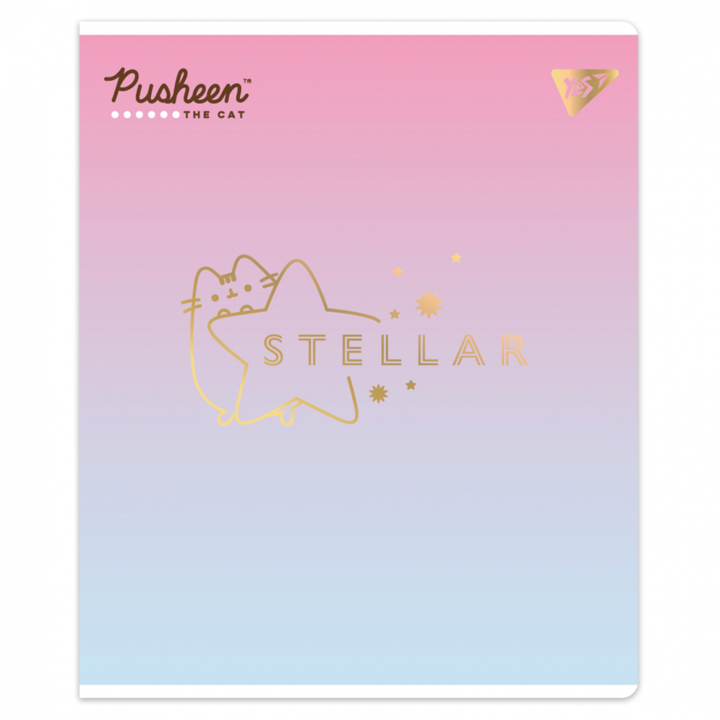 Зошит Yes Goldstar Pusheen А5 12 аркушів клітинка (767493) - зображення 3