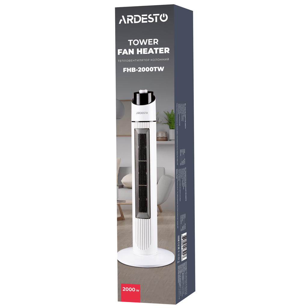 Обігрівач Ardesto FHB-2000TW - зображення 7