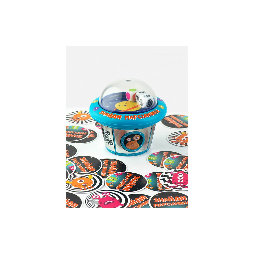 Настільна гра Fun Games Shop Pop-A-Tops: Знайди марсіанина (Pop-A-Tops: Match a Martian) (укр.) (FGS62) - зображення 3