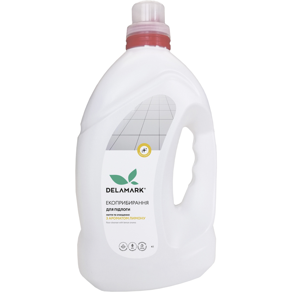 Засіб для миття підлоги DeLaMark з ароматом лимону 4 л (4820152332103) - зображення 1