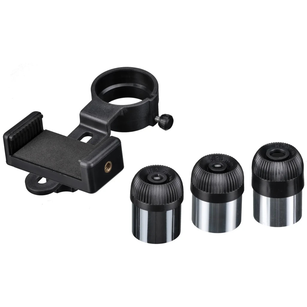 Телескоп Bresser Space Explorer 90/900 EQ3 з місячним фільтром і адаптером для смартфона (9621801) (930727) - зображення 6