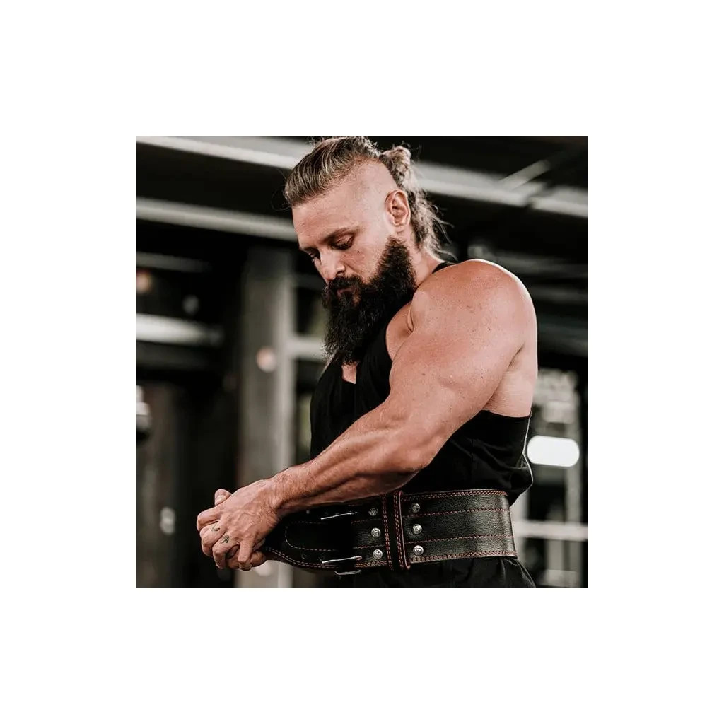 Атлетичний пояс RDX для пауерліфтингу RD1 шкіряний Red XL (WPB-RD1R-XL) - зображення 5