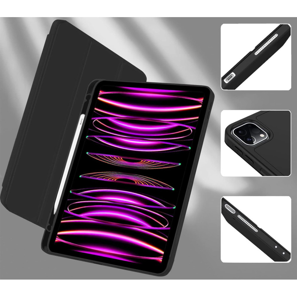 Чохол до планшета BeCover Tri Fold Hard TPU Apple iPad Pro 11 2020/2021/2022 Black (711109) - зображення 4