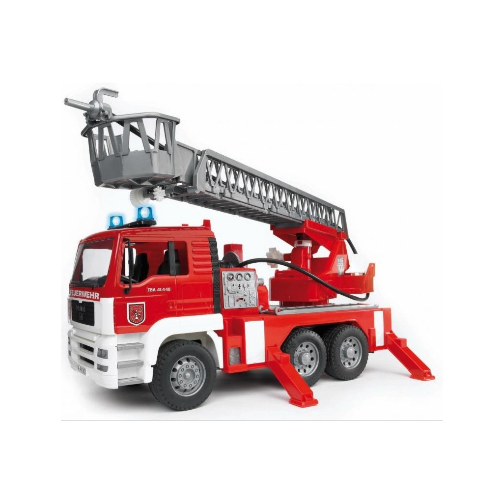 Спецтехніка Bruder Пожежна вантажівка зі сходами М1:16 (02771) - зображення 1