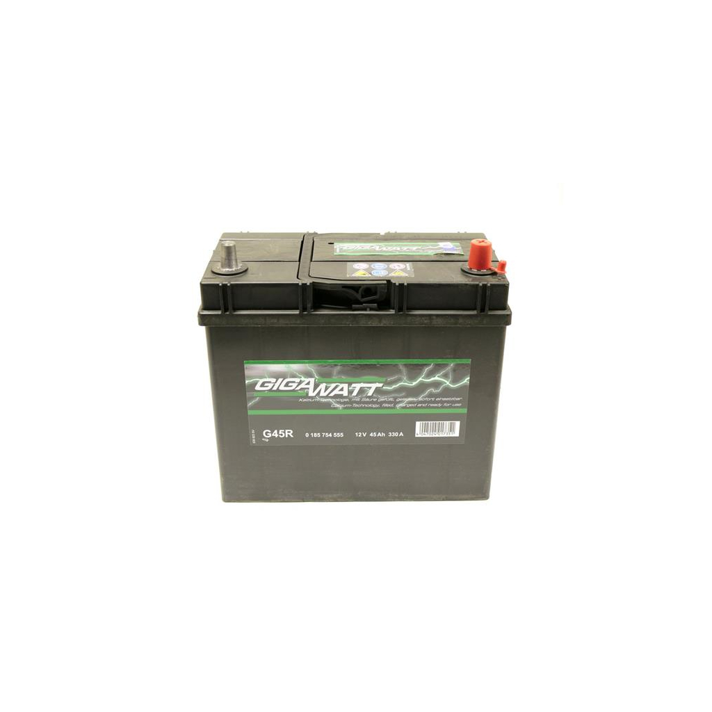 Акумулятор автомобільний GigaWatt 45А (0185754555) - зображення 1