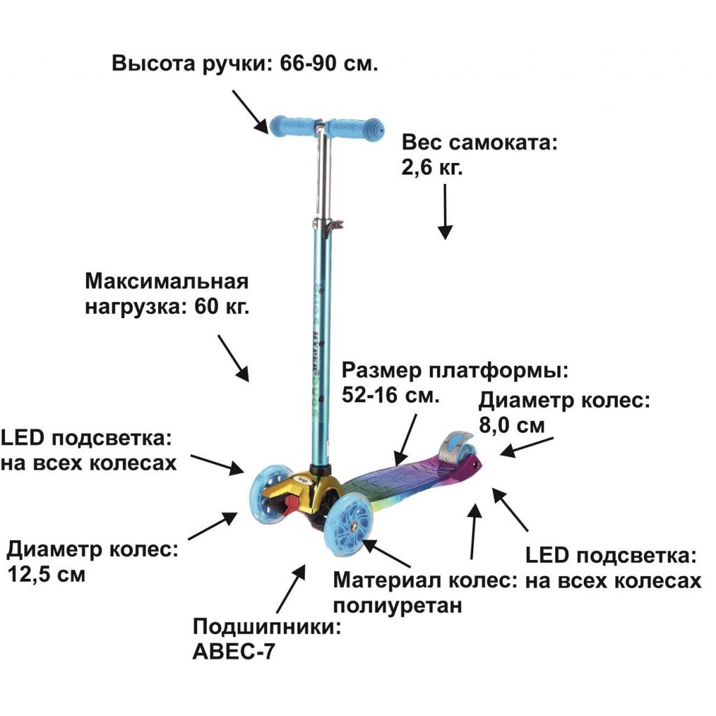Самокат Bugs Hyper Chameleon Blue-Violet (6905614650341) - зображення 2