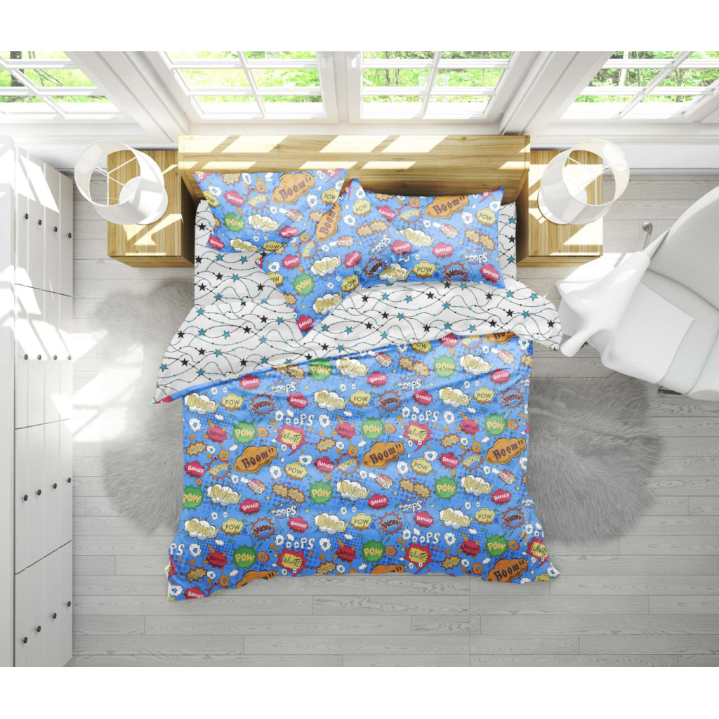 Постільна білизна MirSon Бязь 17-0511 Bombs King Size (2200003633269) - зображення 1