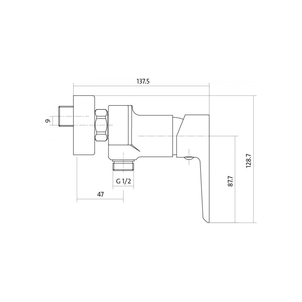 Змішувач Cersanit MILLE для душу (S951-031) - изображение 2