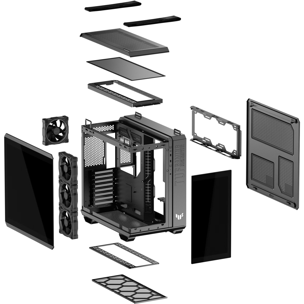 Корпус ASUS TUF Gaming GT502 Horizon ARGB Black (90DC0090-B19020) - зображення 12