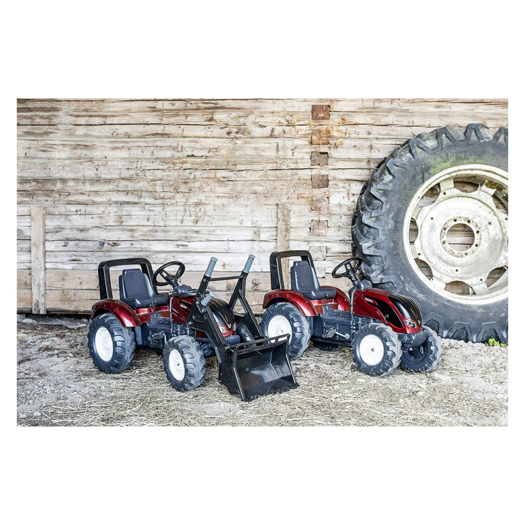 Веломобіль Falk Valtra S4 трактор на педалях з причепом Червоний (4000AB) - изображение 7