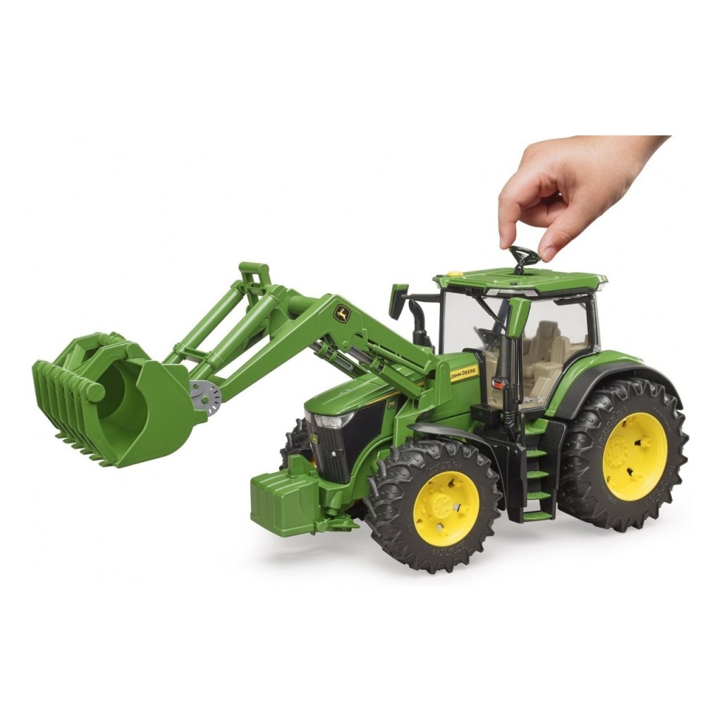 Спецтехніка Bruder трактор John Deere 7R 350 з навантажувачем (03151) - зображення 2